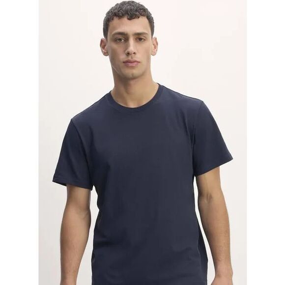 Everlane Men's Organic Cotton Short Sleeve Crew Neck T-Shirt Navy Blue XS NWOT - Picture 1 of 5